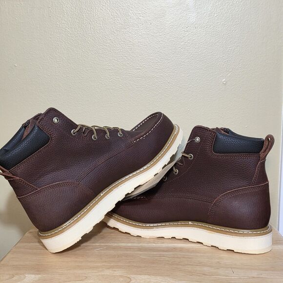 Irish Setter Ashby Moc Soft Toe Leather Work Boots Brown 83605 Men's 13 2E Wide - Picture 4 of 8